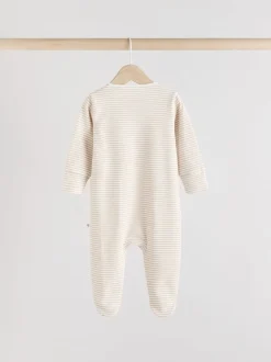 Next Gris - Lot de 3 dors-bien bébé zébrés 100% coton (0-2ans)