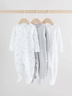 Next Gris - Lot de 3 dors-bien bébé zippés (0-2ans) Online