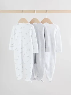 Next Gris - Lot de 3 dors-bien bébé zippés (0-2ans) Online