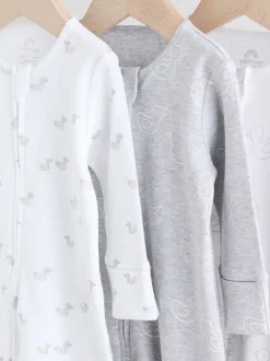 Next Gris - Lot de 3 dors-bien bébé zippés (0-2ans) Online