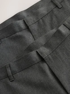 Next Gris - Lot de 2 pantalons intelligents unis sur le devant Online