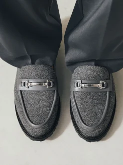 Next Gris - Mocassins à bout rond avec quincaillerie Forever Comfort® Online