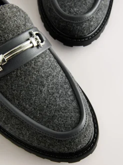 Next Gris - Mocassins à bout rond avec quincaillerie Forever Comfort® Online