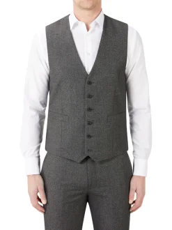 Skopes - Modèle droit - Harcourt Single Breasted Coupe sur mesure Suit Gilet Gris Outlet