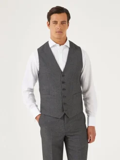 Skopes - Modèle droit - Harcourt Single Breasted Coupe sur mesure Suit Gilet Gris Outlet