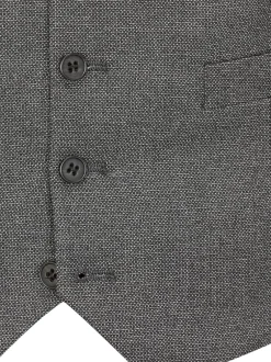 Skopes - Modèle droit - Harcourt Single Breasted Coupe sur mesure Suit Gilet Gris Outlet