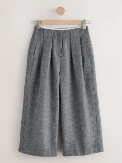 Next Gris - N. Premium Jupes-culottes à Chevrons avec laine New
