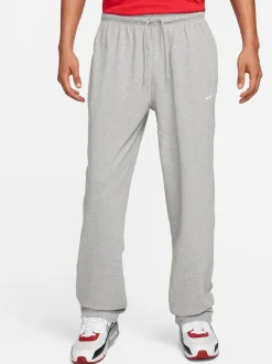 Nike Gris - Vêtements de sport Club Knit Open Hem 100% Cotton Joggers Clearance