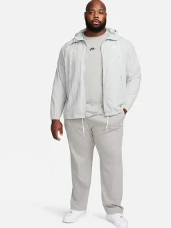 Nike Gris - Vêtements de sport Club Knit Open Hem 100% Cotton Joggers Clearance