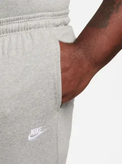 Nike Gris - Vêtements de sport Club Knit Open Hem 100% Cotton Joggers Clearance
