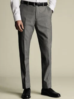 Charles Tyrwhitt Gris - Pantalon slim en peau de requin Hot