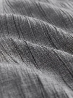 Next Gris - Pantalons ceinturés à jambes larges en laine New