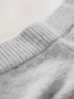 Next Gris - Pantalons de grossesse en maille à jambe large New