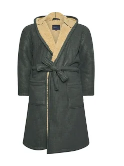 BadRhino Big & Tall Gris - Peignoir gaufré en peau de mouton Hot