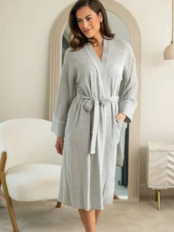 Pour Moi Gris - Peignoir Gaufré New