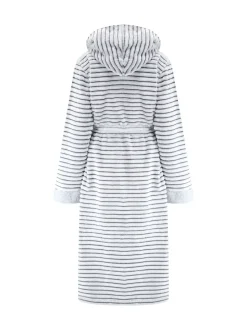 Pour Moi Gris - Robe de chambre cosy en polaire côtelée Mi-long À capuche Best