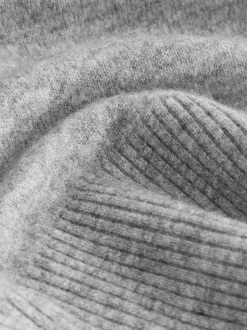 Next Gris - Pull en maille à col rond en laine Sale