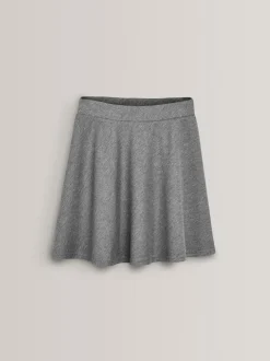 Next Gris - Pull-On Jersey Extensible School Skater Jupes (3-17yrs) Clearance
