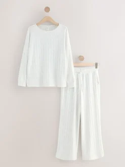 Next Gris - Pyjama confortable à manches longues Outlet