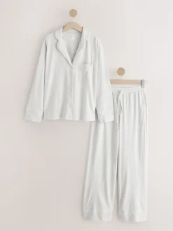 Next Gris - Pyjama en jersey boutonné Online