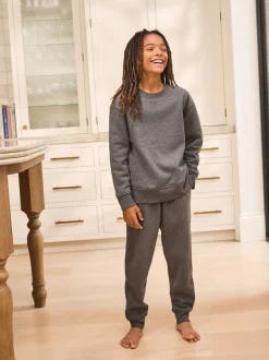 Next - Pyjama simple en laine polaire (3-16yrs) Gris Best