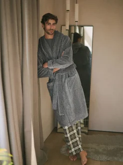 Next Gris - Robe de chambre super douce À capuche Best