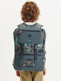 Smiggle Gris - Sac à dos Trailblazer Foldover Attach Best