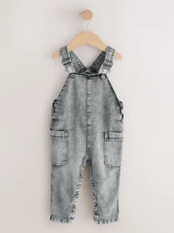 Next Gris - Salopette en denim (3mths-7yrs) Hot