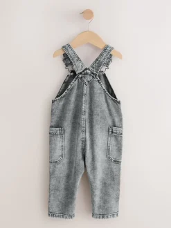 Next Gris - Salopette en denim (3mths-7yrs) Hot