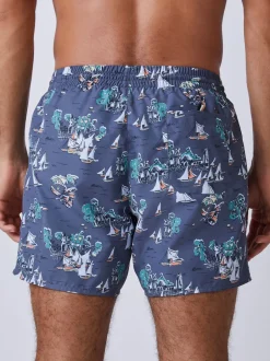 BOSS Gris - Short de bain Piranha imprimé Sale
