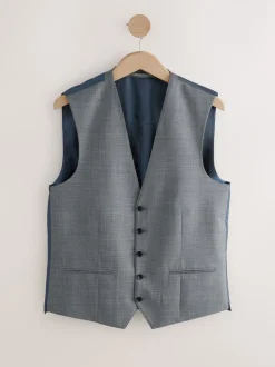 Next Gris - Signature Cerutti ! Gilet de costume 00% en laine italienne Best