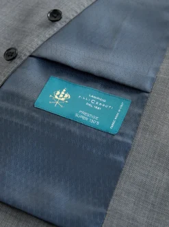 Next Gris - Signature Cerutti ! Gilet de costume 00% en laine italienne Best