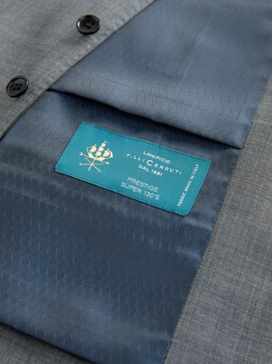 Next Gris - Signature Cerutti ! Gilet de costume 00% en laine italienne Best