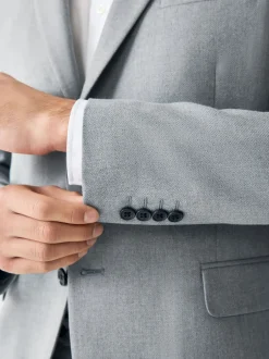 Next Gris - - Veste de costume texturée Skinny Fit (Skinny Fit) Online