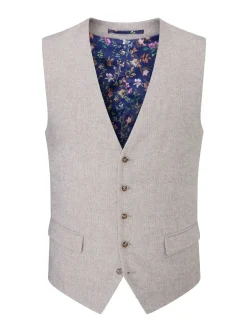Skopes - Jude Tweed Coupe sur mesure Suit Gilet Gris New