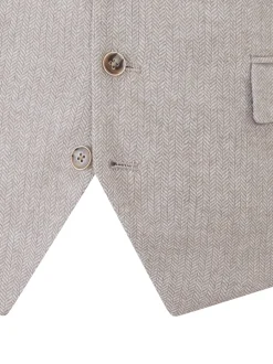 Skopes - Jude Tweed Coupe sur mesure Suit Gilet Gris New