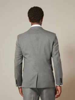 Next - Slim Fit (Slim Fit) - Veste de costume texturée Gris Best