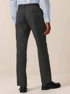 Next Gris - Slim Fit (Slim Fit) - Pantalon élégant uni sur le devant Best