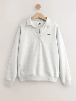 self. Gris - soi-même. Sweat de rugby Hot