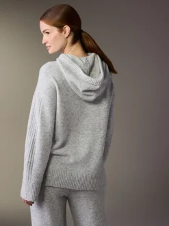 Next Gris - Sweat à capuche en maille de grossesse Outlet