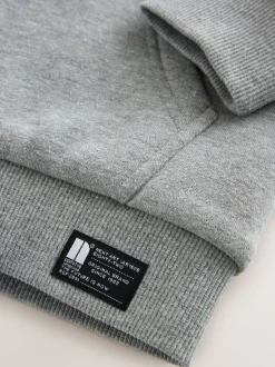 Next Gris - Sweat à capuche zippé en polaire Borg (3-16ans) Outlet