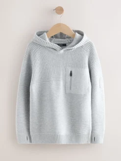 Next - Sweat-shirt à capuche en maille utilitaire (3-16ans) Gris New