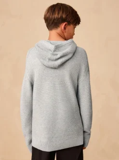 Next - Sweat-shirt à capuche en maille utilitaire (3-16ans) Gris New