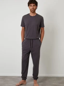 Threadbare Gris - Ensemble de Pyjamas en Coton Pêche Best