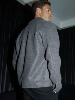 Threadbare Gris - Veste à boutons brossés-chemise Clearance