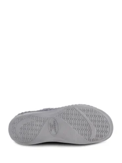 Totes Gris - Ladies Isotoner Popcorn Turnover Open Toe Slippers Online