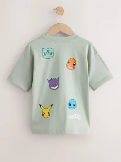 Next Gris - T-shirt Pokemon imprimé dos multicolore (4-14ans) Sale