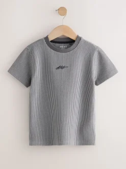 Next Gris - T-shirt texturé Manches courtes (3-16ans) Hot