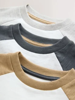 Next Gris - T-shirts raglan à manches longues Lot de 3 (3mois7ans) Hot