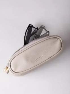 Lakeland Leather - Étui Lakeland en cuir à deux verres Gris